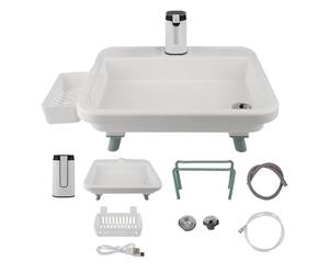 Station d'évier de camping, distributeur d'eau robuste, station de lavage des mains de camping, pour cour, barbecue, jardin, parc, aventure, lavage de la vaisselle, femmes, hommes, adultes