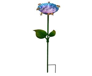 Station d'irrigation pour baignoire de jardin | Mangeoire sur pied en métal faite à la main | Pour boire, décoration de patio extérieur, jardin sur balcon C