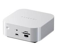 Satechi Station d'accueil CubeDock Thunderbolt 5 – Boîtier SSD NVMe Multiport USB, PD 140W – Argent