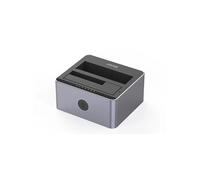 Station double pour disques durs 2.5' / 3.5' sata avec fonction clone - usb-c 3.1 gen 2 10gbps