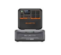 BLUETTI AC200PL Générateur Électrique avec B300 Batterie d'Extension, 5376Wh Batterie LiFePO4 de Secours, 4 Sorties CA 2400W (3600W Pic), AC200MAX,AC200L version améliorée Gris