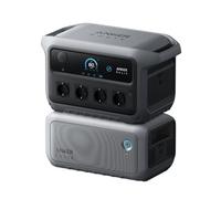 Station électrique portable Anker SOLIX C2000 Gen 2 avec batterie additionnelle, générateur solaire 2 400 W (pic 4 000 W), recharge en 58 min, batterie LiFePO4 2 048 Wh, pour le camping ou à la maison
