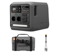 Station électrique Portable DJI Power 1000 Mini, Batterie LFP de 1 008 Wh, Format Compact, Alimentation Solaire, Panneau Solaire Pliable de 100 W, générateur d’extérieur pour Camping, Camping-Cars