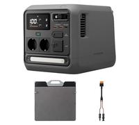 Station électrique portable DJI Power 1000 Mini, batterie LFP de 1 008 Wh, format compact, alimentation solaire, panneau solaire pliable de 200 W, générateur d’extérieur pour camping, camping-cars