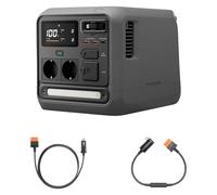 Station électrique portable DJI Power 1000 Mini, batterie LFP de 1 008 Wh, format compact, sortie maximale de 1 000 W, alimentation automobile, câble SDC vers allume-cigare (12 V), camping, road trips