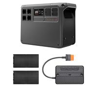 Station électrique portable DJI Power 2000, panneau solaire pliable, batterie LFP de 2 048 Wh, sortie de 3 000 W, sécurité améliorée, ultrasilencieux, camping, panne de courant, camping-cars