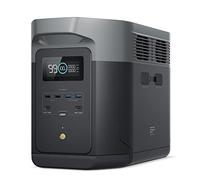 Station électrique portable EcoFlow DELTA 2 Max, capacité 2048Wh, batterie LFP 3 000 cycles, recharge rapide, puissance de sortie 3100 W, générateur solaire silencieux, pour la maison/camping/voyages