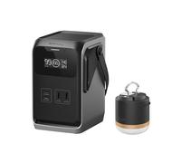 Station électrique portable ECOFLOW Trail 200 DC 192Wh avec lamp camping, Batterie externe LFP ultra-légère, 220 W, Charge rapide, 4 ports, anti-chute, pour le camping en plein air, voyages, urgences