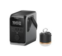 Station électrique portable ECOFLOW TRAIL 300 DC avec lamp camping, batteries LiFePO4 légères 288 Wh, générateur 300 W, charge rapide, 5 sorties, anti-chute, 0 dB pour camping, voyages, urgences