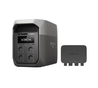 Station électrique portable EF ECOFLOW DELTA 3 Max, batterie LiFePO₄ 2048 Wh, sortie X-Boost 2400 W, charge 0 à 80% en 51 min, générateur solaire pour alimentation de secours, camping, en extérieur