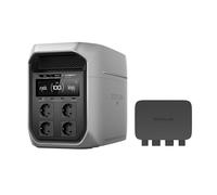 Station électrique portable EF EcoFlow DELTA 3 Max Plus 2048 Wh, capacité jusqu'à 10 kWh, LiFePO4, sortie CA 3000 W, charge 0 à 80% en 47 min, ASI 10 ms, générateur solaire pour maison, camping, RV