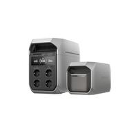 Station électrique portable EF EcoFlow DELTA 3 Plus avec batterie supplémentaire, 2k Wh de capacité, alimentation de secours extensible de camping, urgences domestiques et RV