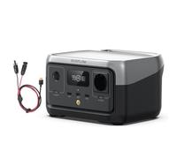 Station électrique portable EF ECOFLOW RIVER 2, batterie LiFeP04, 256 Wh/charge rapide en 1 heure, sortie 600 W max, générateur solaire pour camping extérieur/camping-cars avec câble solaire