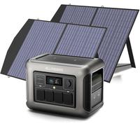 Station Énergie Portable R1500 1152Wh avec Kit Solaire 2x100W Étanche