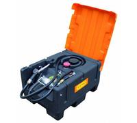Station essence KS Easy Mobil 120 litres ADR - Pompe manuelle - Avec capot - CEMO - 10092F