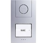 Station extérieure dInterphone filaire 1 foyer m-e modern-electronics 41004 argent, blanc