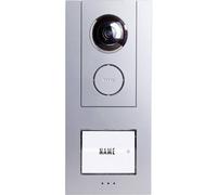 Station extérieure dInterphone vidéo filaire 1 foyer m-e modern-electronics 41007 argent