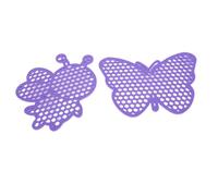 Station Flottante de l'île d'abeilles, 2pcs Bee Pontoon Pollinator Feeder Oasis for Garden Ponds Bains d'oiseaux et Station d'arrosage des Papillons (Violet)