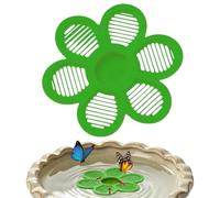Station Flottante Pour Abeilles Île en forme de de 19,3 centimètres | Abreuvoir à Abeilles pour le Jardin pour Papillons, Cour, Jardin, Étang, Piscine, Ferme, ainsi que Fontaine