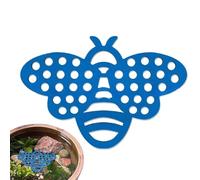Station flottante pour mangeoire en mousse EVA de 19,7 x 13,6 cm, irrigation sûre pour pollinisateurs, bain peu profond et durable pour papillons et animaux sauvages, canards