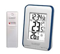 LA CROSSE TECHNOLOGY WS6810WHI Station de Températures Intérieure/Extérieure Blanc/Bleu 7,6 x 4 x 10,6 cm - WS6810WHI-BLU