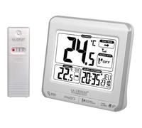 La Crosse Technology WS6811WHI-SIL Station de températures avec alertes - Blanc et Argent