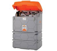 Station LUB CUBE outdoor premium 1 000 litres - Pour diesel, biodiesel, lubrifiant, fioul, AdBlue - Avec capot - CEMO