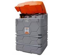 Station LUB CUBE outdoor premium 1 500 litres - Pour diesel, biodiesel, lubrifiant, fioul, AdBlue - Avec capot - CEMO