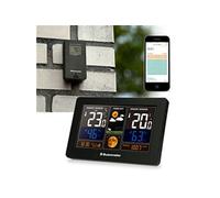 Station météo GENERIQUE Station météo 3 en 1 avec Wi-fi, app et capteur extérieur sans fil , noir Buienradar BR900 Noir