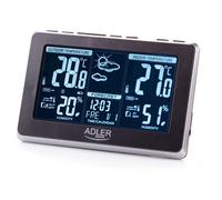 Station Météo - Adler - AD1175 - Température et Humidité - Grand Affichage LCD - Noir/Gris