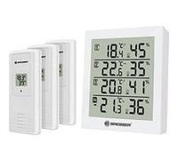 BRESSER Thermo hygromètre, Blanc, 10,4 x 2,5 x 12 cm