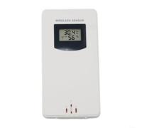Station météo avec capteur sans fil pour station météo thermo hygro (blanc)