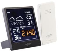 Station météo avec écran VA et capteur extérieur - coloris noir [infactory]