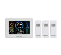 Station météo Blaupunkt, hygromètre, pression, prévisions, 3 capteurs, WS40WH
