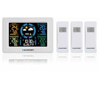Blaupunkt Station météo – hygromètre, pression, prévisions, 3 capteurs