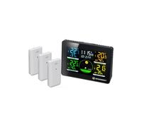 Bresser Thermomètre/hygromètre Station météo Quadro NLX avec 3 capteurs