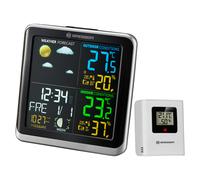BRESSER Station Météo ClimaTemp avec Ecran LCD Argent et Noir