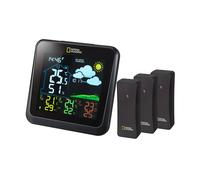 Station Météo Bresser National Geographic VA avec Écran Couleur et 3 Capteurs Extérieurs