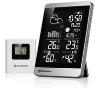 Station Météo Bresser Radio ClimateTemp vertical Neo Ecran Vertical Noir Argent H