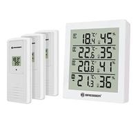 BRESSER Thermohygromètre Quadro - Thermohygromètre pour 4 points de mesure