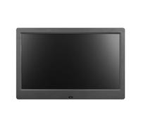 Station météo, Cadre Photo numérique avec prévisions météorologiques, écran couleur Intelligent, calendrier perpétuel, réveil, calendrier, température et humidité(7 Inches Black)