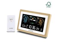 Station météo colorée et bois