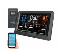 Station météo connectée FWS-900 avec capteur extérieur et écran couleur [infactory]