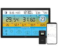 Station météo connectée FWS-910 avec écran 15,6’’ et capteur extérieur [infactory]