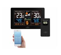 Infactory : Station météo connectée avec écran couleur et capteur extérieur FWS-810
