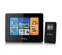 GreenBlue GB522 Station météorologique Smart WIFI avec capteur extérieur Réveil Calendrier Baromètre Thermomètre Phases de la lune (GB522)