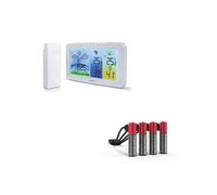 Station météo couleur format paysage rétroéclairé + 4 piles AAA / LR03 rechargeables