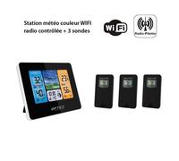 Station météo - Couleur - WIFI - 3 sondes - Température - Humidité - Intérieur/Extérieur