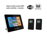 Station météo - Couleur - WIFI - Intérieure/Extérieure - -40 à +70°C - 2 sondes incluses