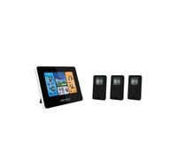 Station météo couleur WIFI radio contrôlée - Intérieure Extérieure, -40 à +70°C Horloge App Portée 60m 3 Sondes extérieures Incluses